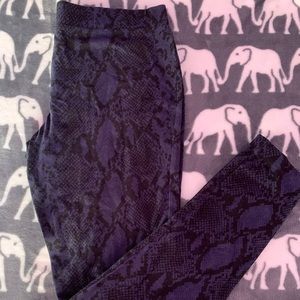 Printed Midnight Blue Leggings Size L